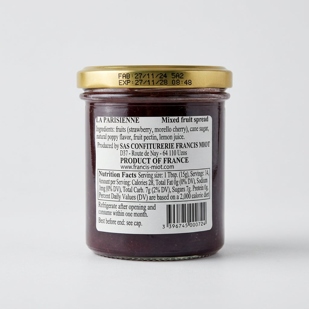 Maison Francis Miot La Parisienne French Jam, 7.76 oz (220g) (discont)