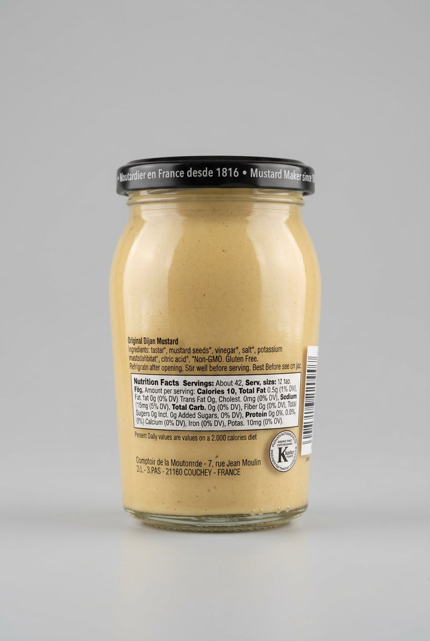 Bornier Original Dijon Mustard, 7.40 oz (210g)