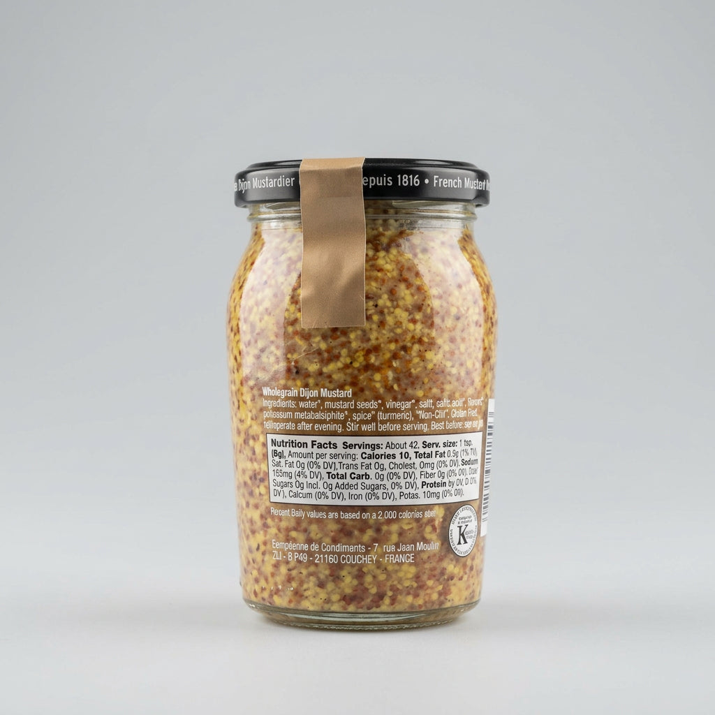 Bornier Wholegrain Dijon Mustard, 7.40 oz (210g)