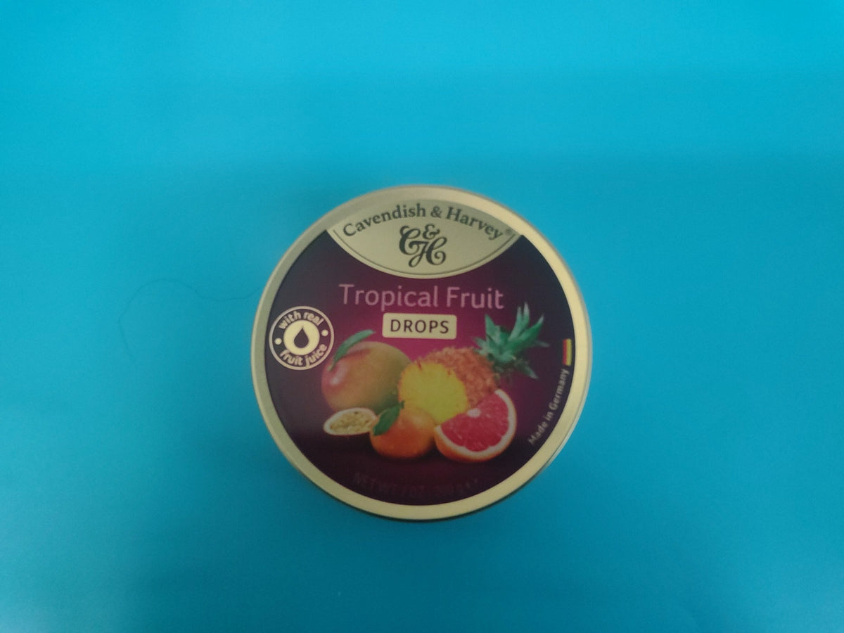 Cavendish & Harvey Fruit Tin - Tropical Fruit, 7.00 oz (198g) — front