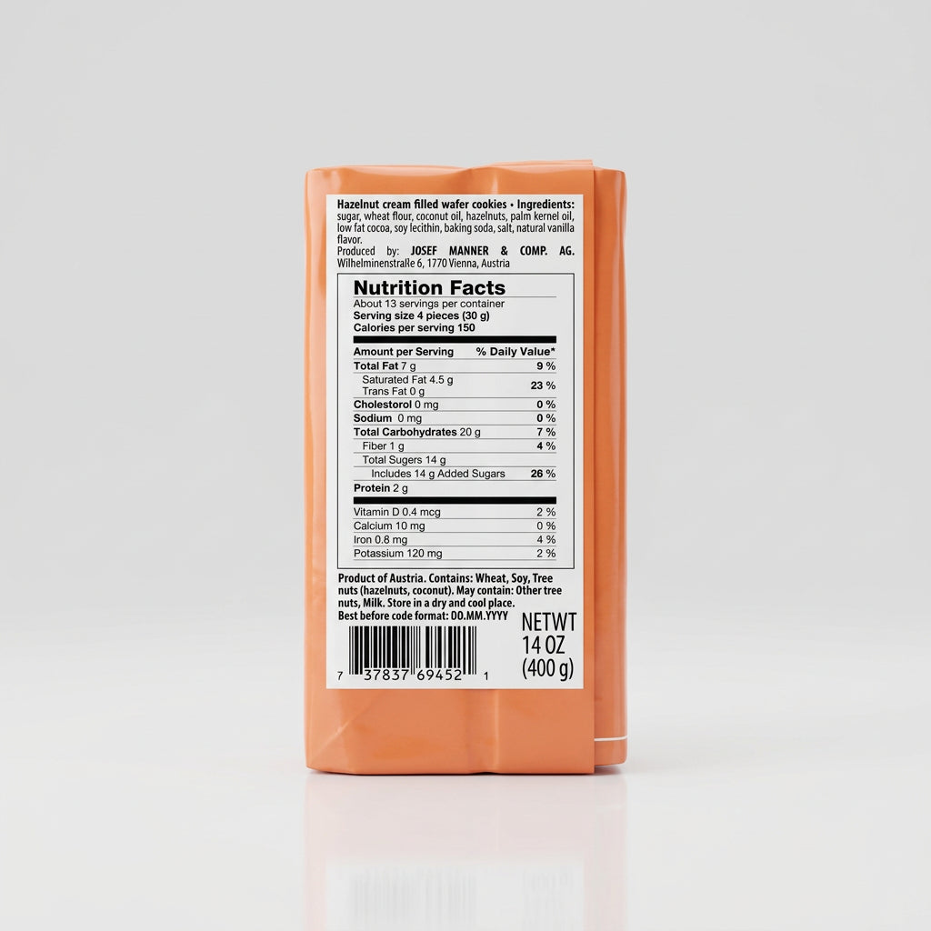 Manner Original Neapolitaner, 14 oz (400g)
