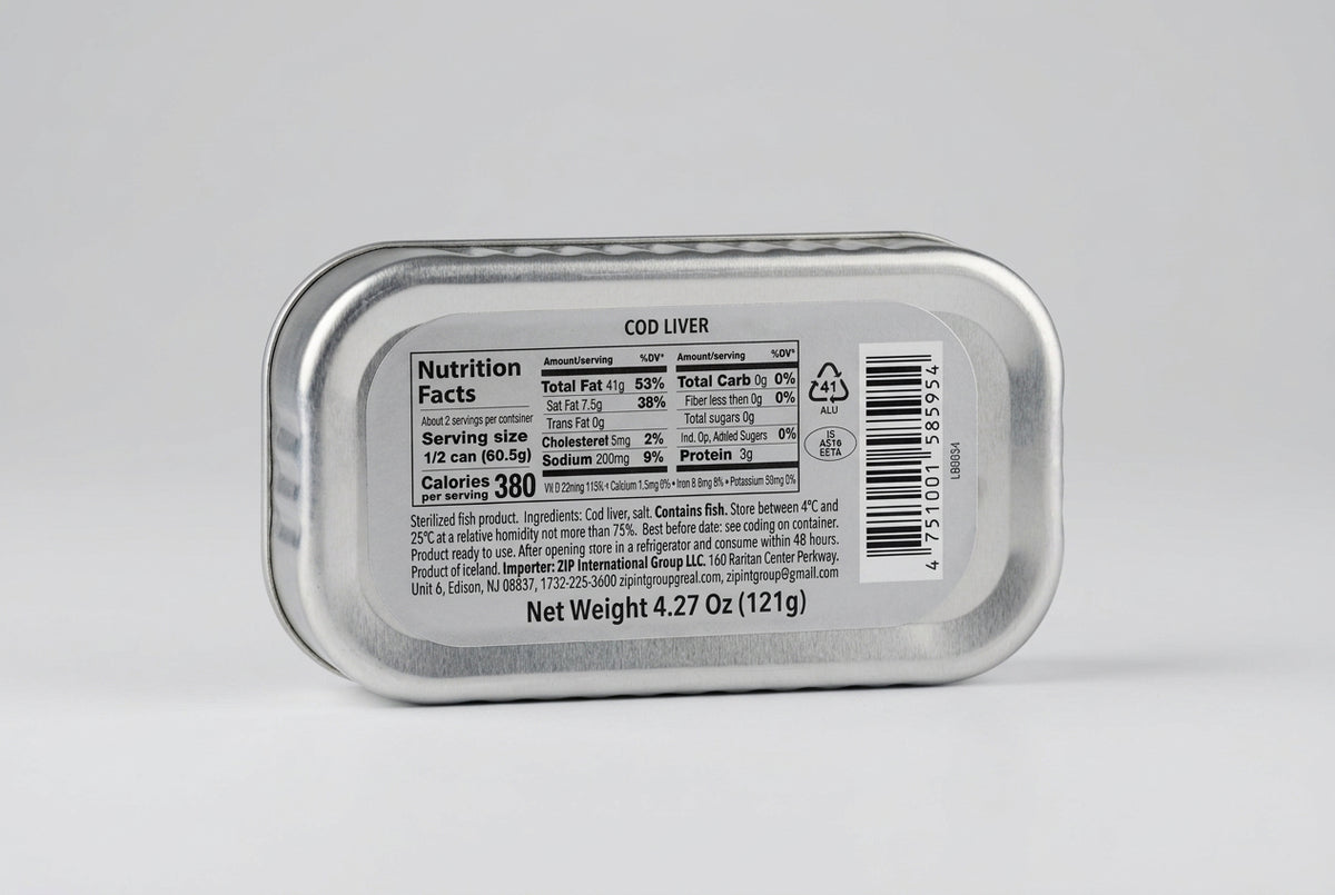 Riga Gold Cod Liver in Own Oil, 4.23 oz (120g)