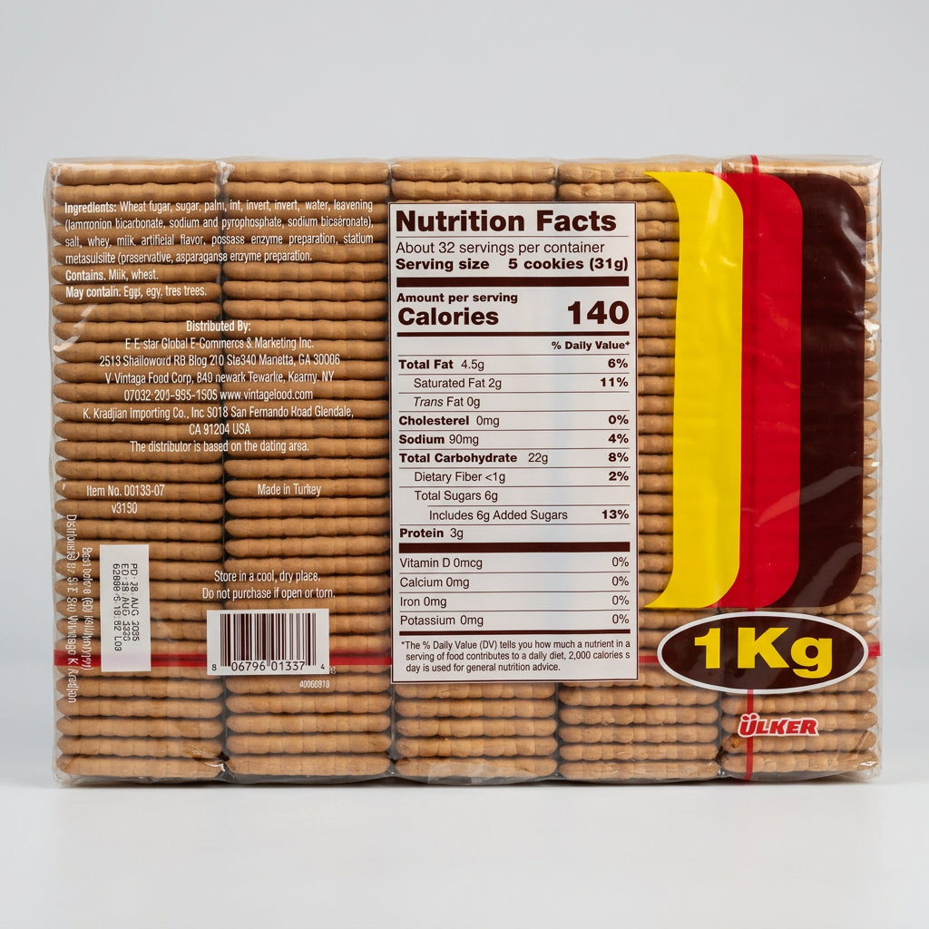 Ulker Tea Biscuit 1kg