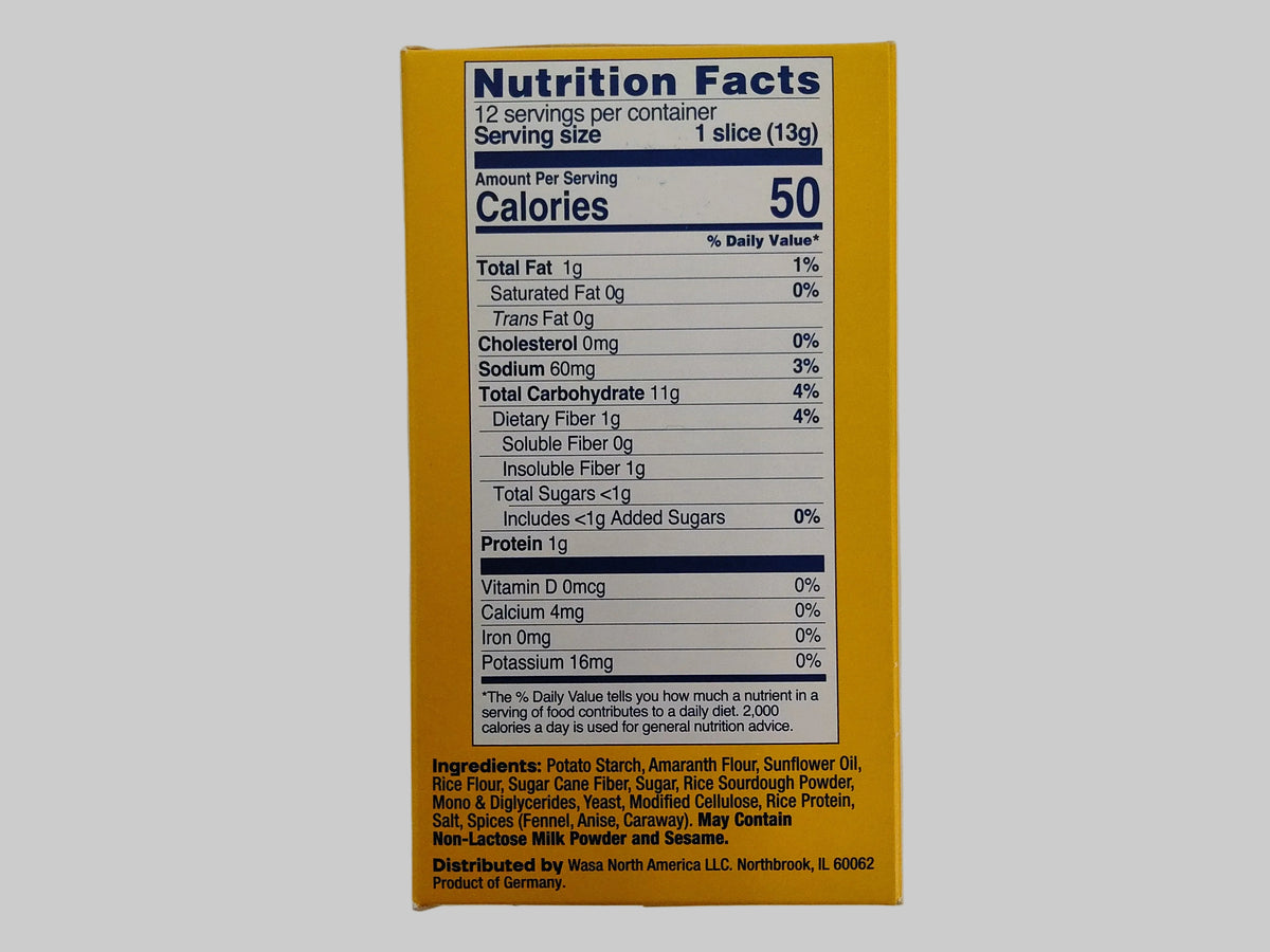 Wasa Gluten Free Original Crispbread, 5.4 oz (155 g)