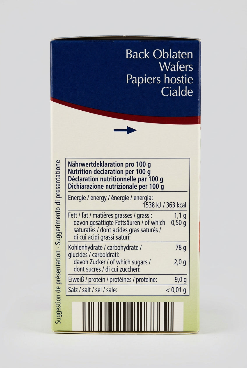 Küchle Bio Back Oblaten Baking Wafers, 1.76 oz (50g)