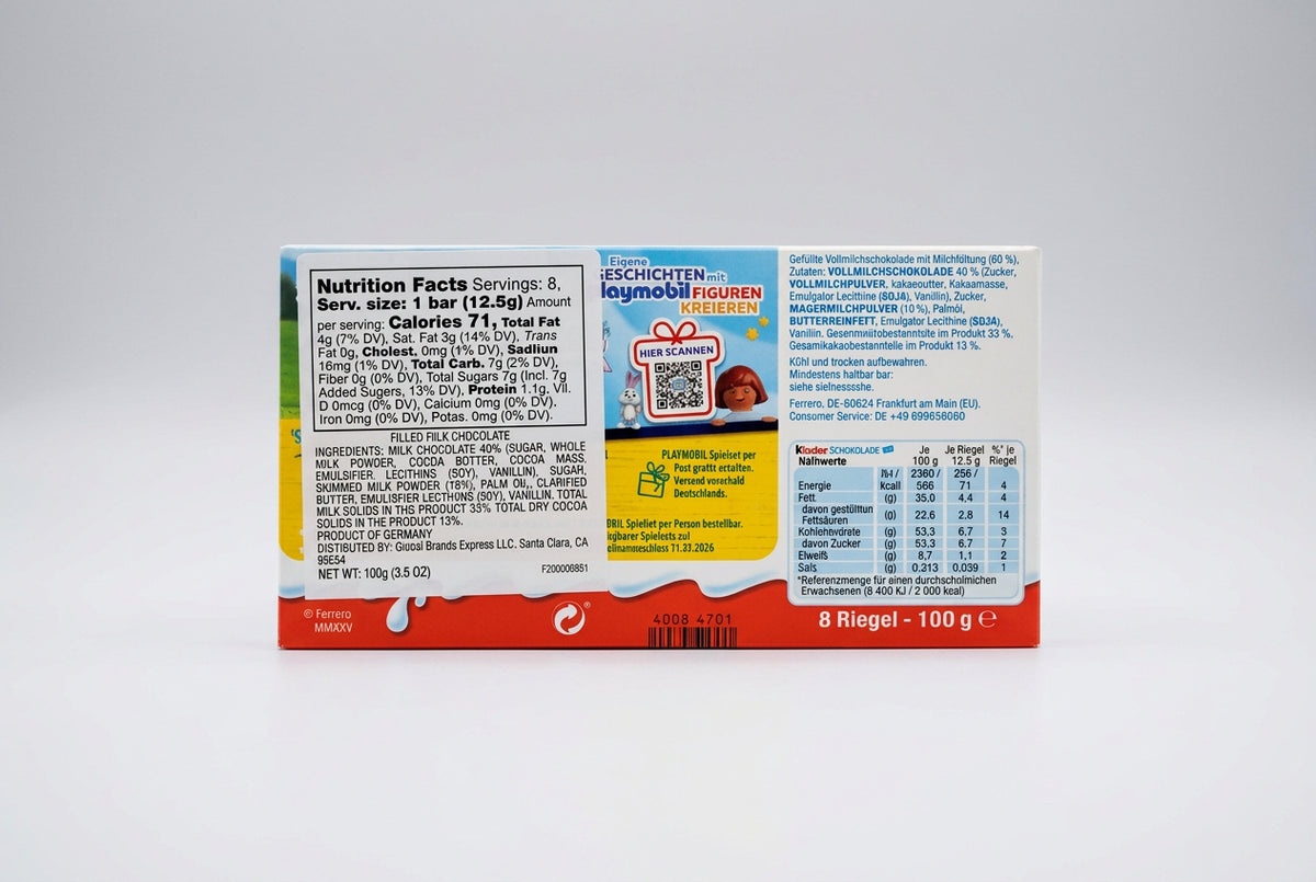 Kinder Schokolade Playmobil Edition, 3.5 oz (100g)