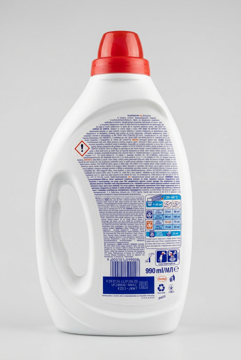 Persil Color Gel Deep Clean, 990 ml (22 washes) — back