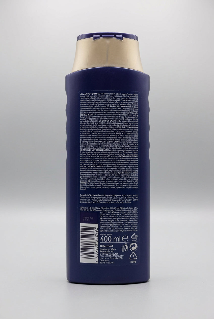 Nivea Men Anti-Grease Shampoo with Sage, 400 ml — back