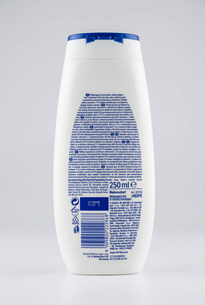 Nivea Care Shower Diamond & Argan Oil, 250 ml