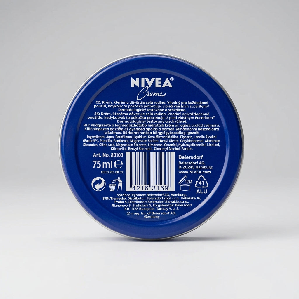 Nivea Creme, 75 ml — back
