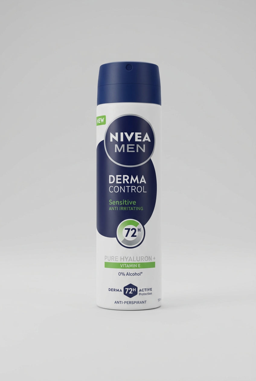 Nivea Men Derma Control Sensitive Anti-Perspirant Spray, 150 ml