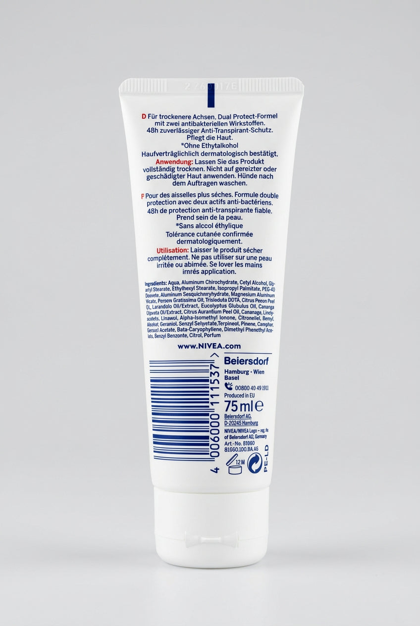 Nivea Dry Comfort 48 h Anti-Perspirant Cream, 75 ml