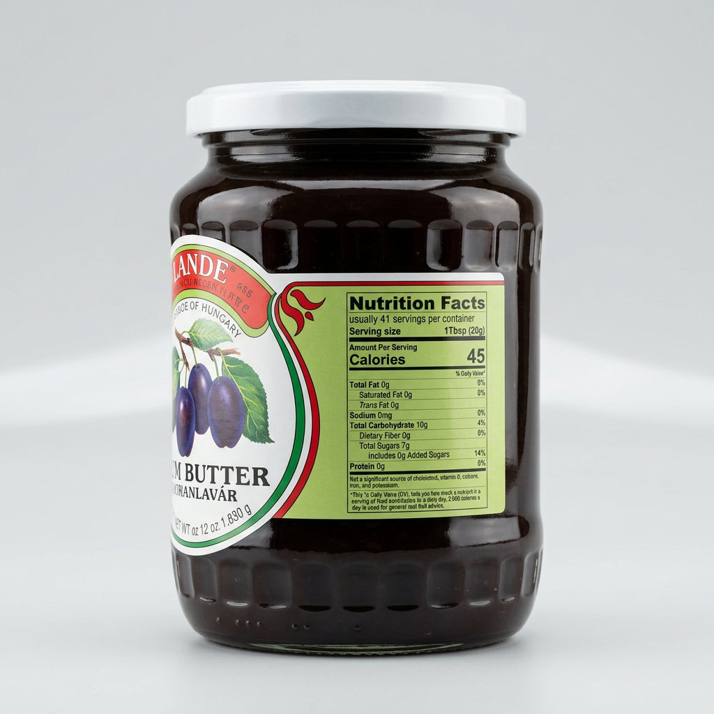 Bende Plum Butter (Szilva Lekvár), 29 oz (830g)
