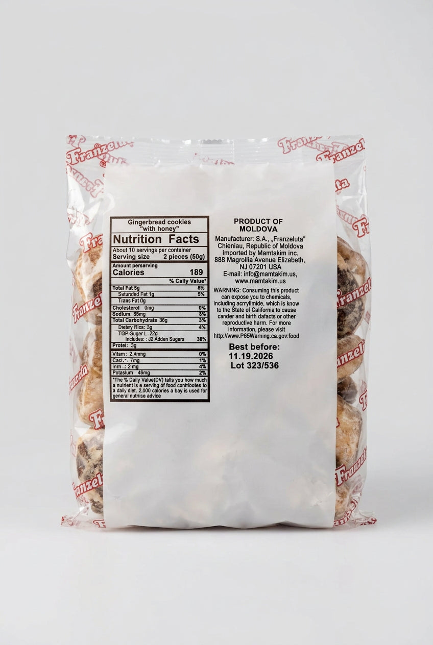 Franzeluta Honey Gingerbread Cookies, 1.1 lb (500g)