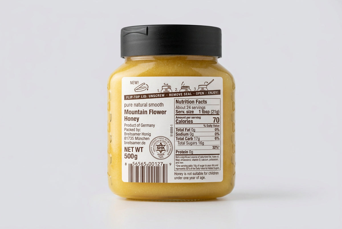 Breitsamer Pure Raw Mountain Flower Honey (500g)