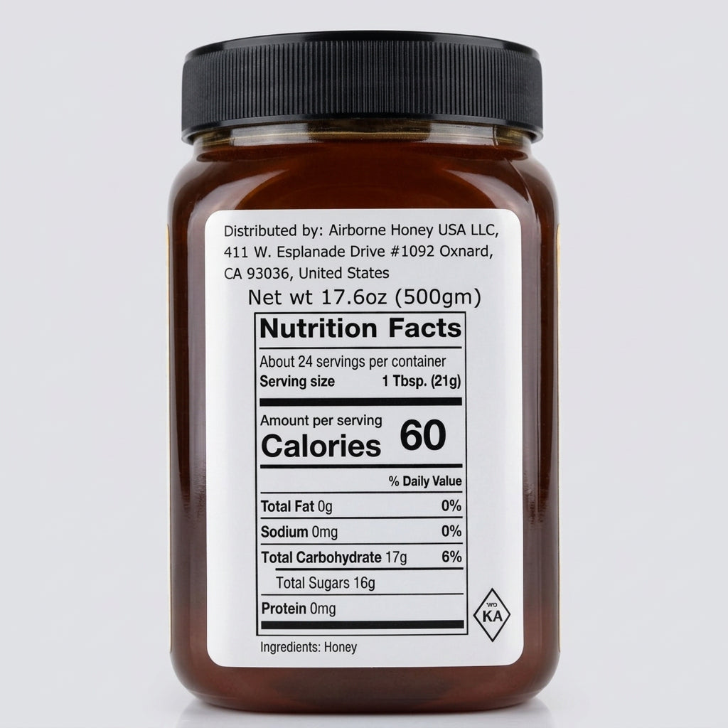 Airborne Vipers Bugloss Honey, 17.6 oz (500g)
