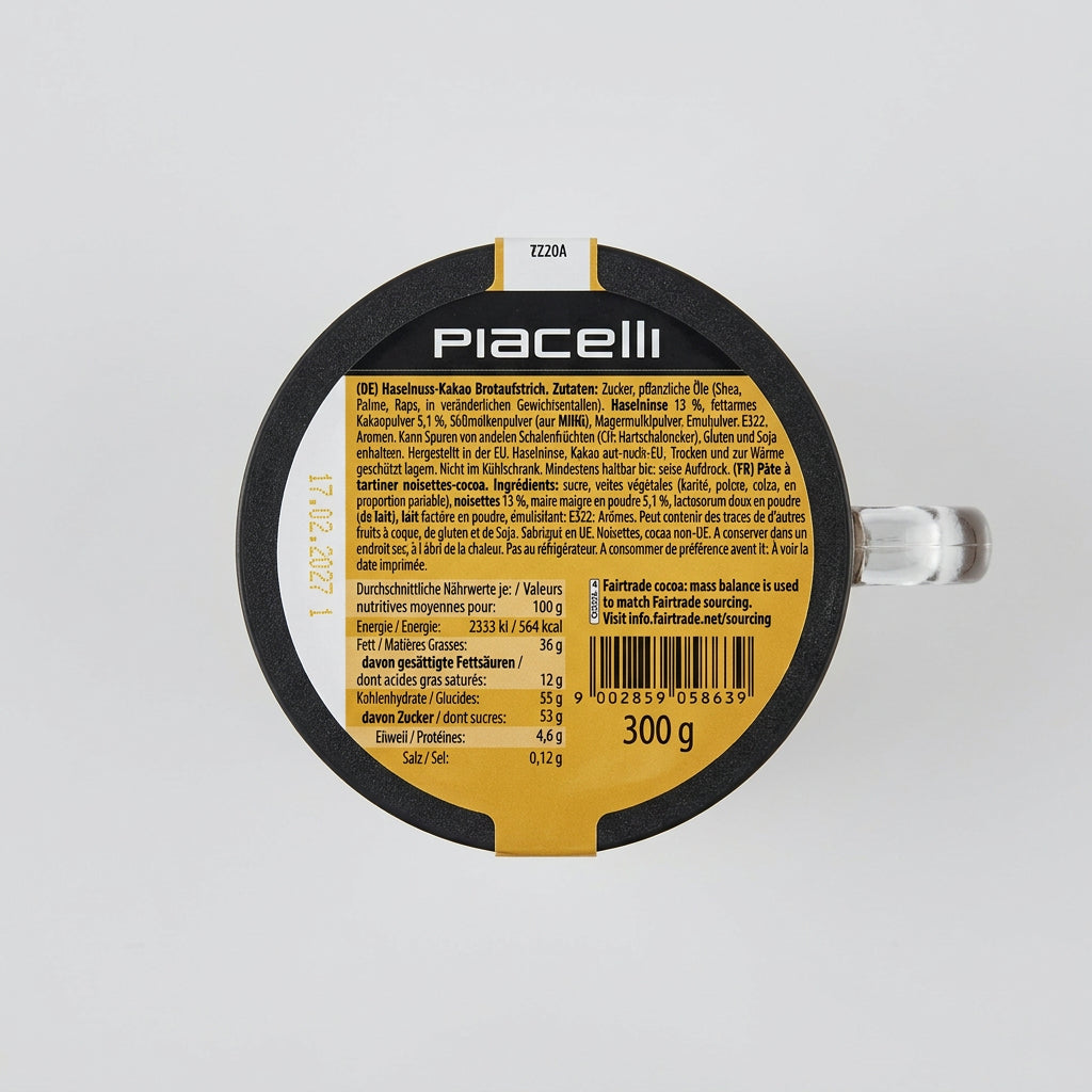 Piacelli Hazelnut-Cocoa Spread, 10.6 oz (300g)
