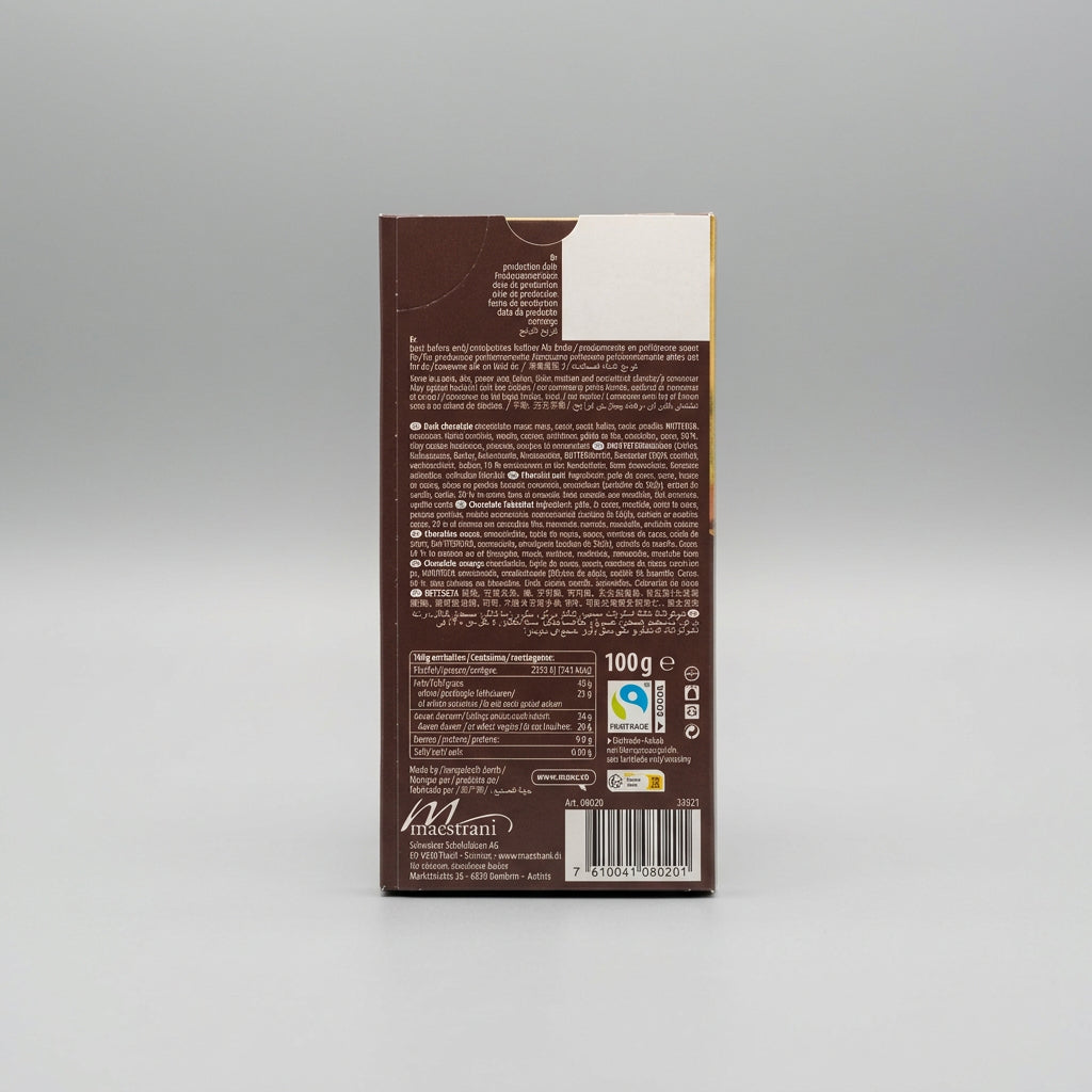 Münz Swiss Bittersweet Chocolate 70%, 3.5 oz (100g)