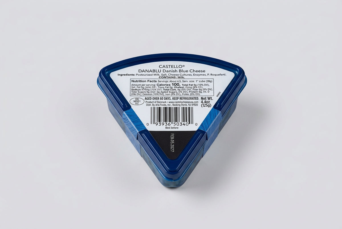 Castello Traditional Danish Blue Cheese, 4.4 oz (125g)