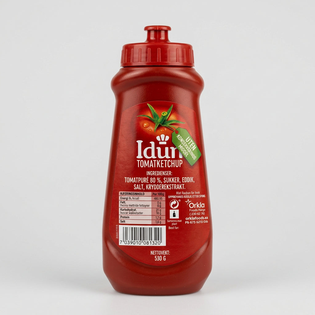 Idun Tomato Ketchup, 19 oz (540g)