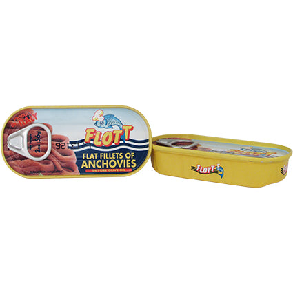 Flott Anchovy Fillets in Olive Oil, 2 oz