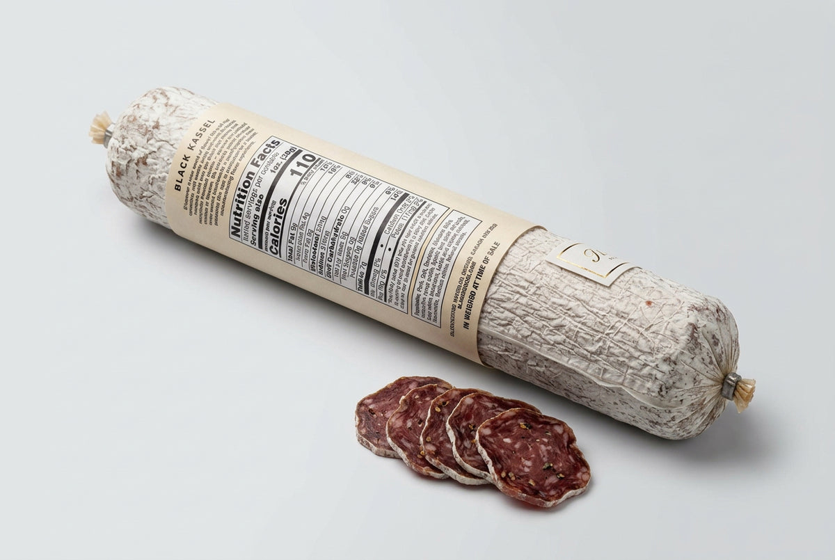 Black Kassel Hungarian Brand Dry Aged Salami 1.85 lb