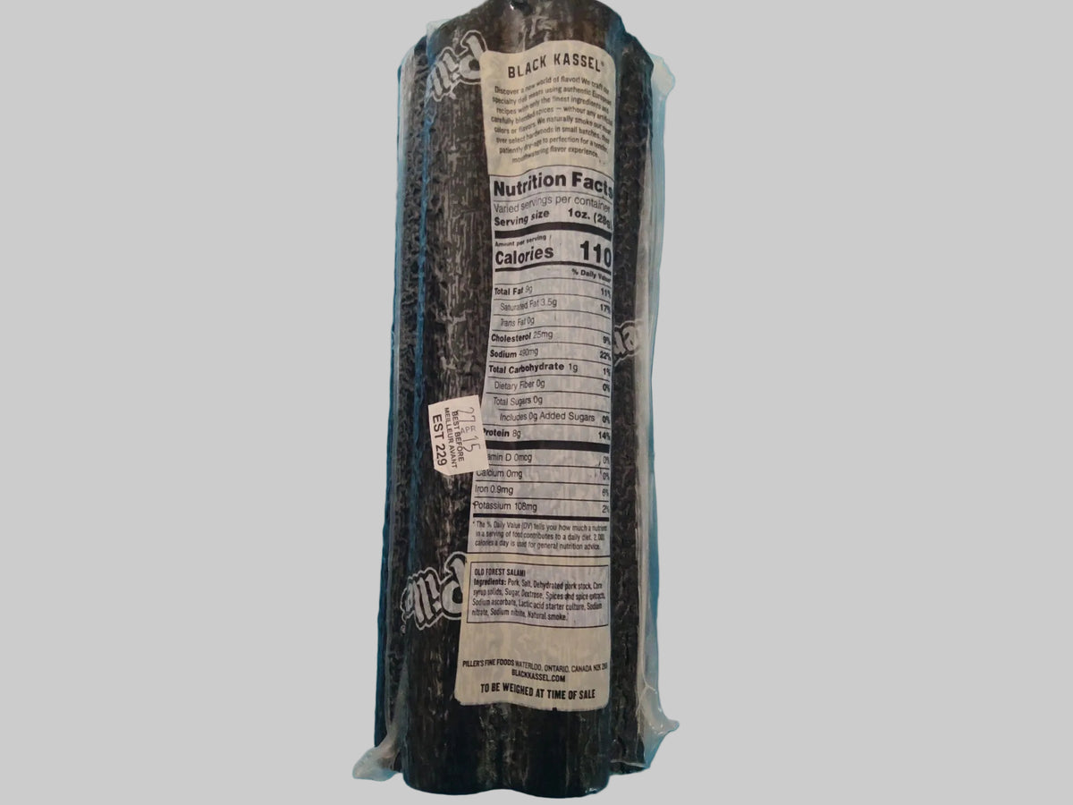 Black Kassel Old Forest Dry Aged Salami 2.7 lb