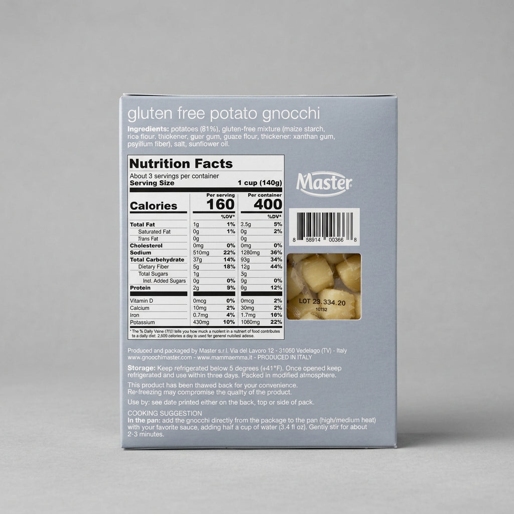 Mamma Emma Gluten Free Potato Gnocchi, 12.4 oz (350g)