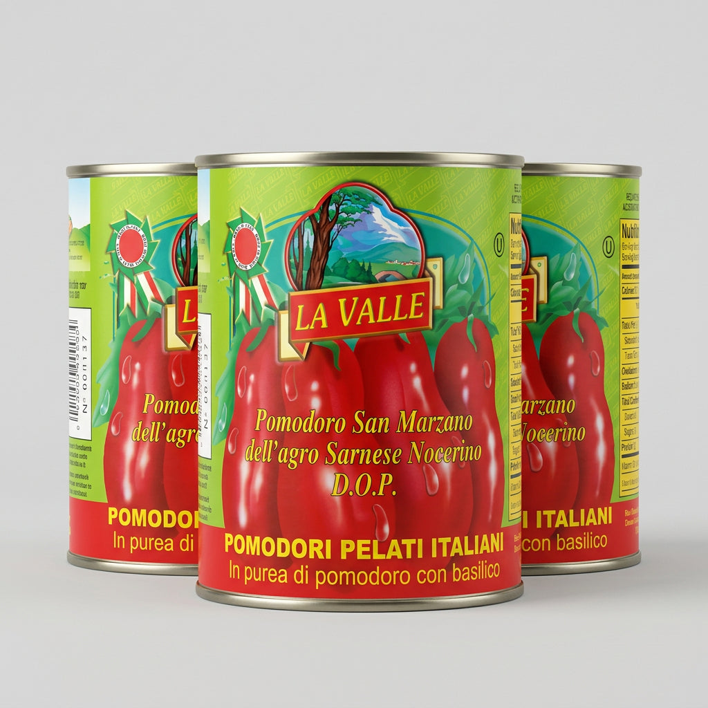 La Valle DOP San Marzano Whole Peeled Tomatoes, 28 oz