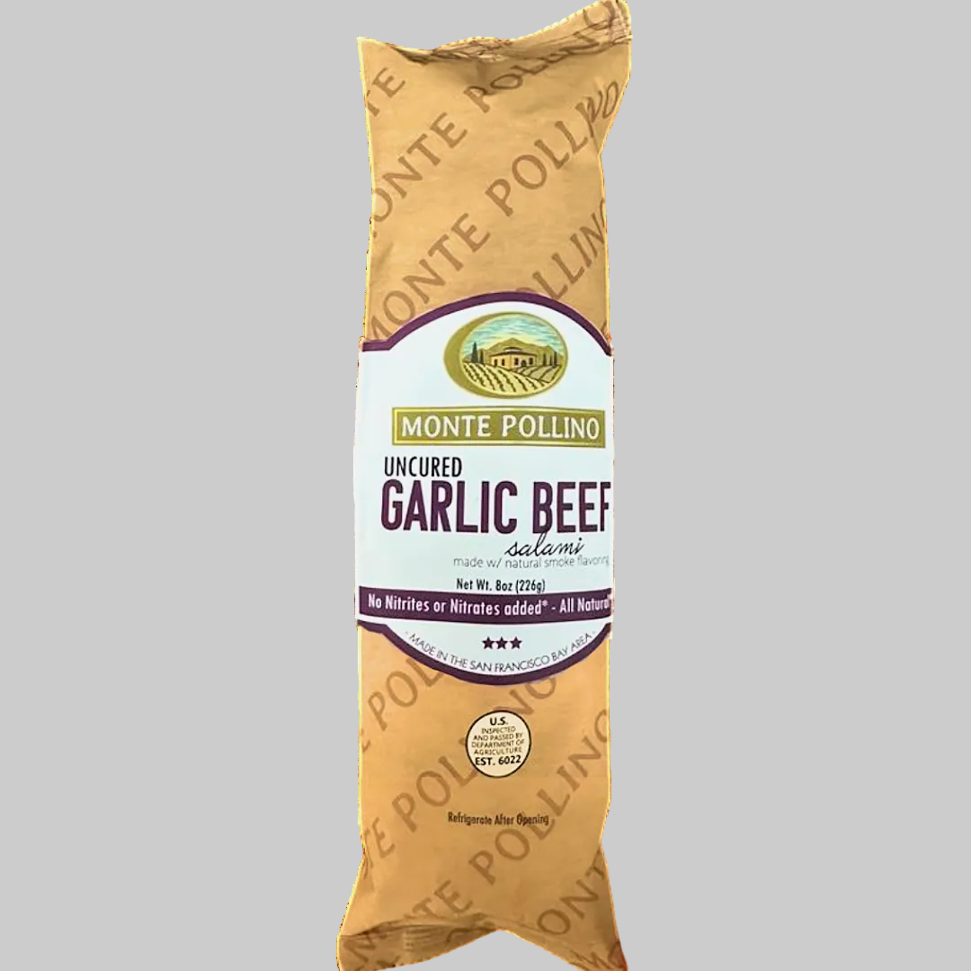 Monte Pollino Garlic Beef Salami, 8 oz