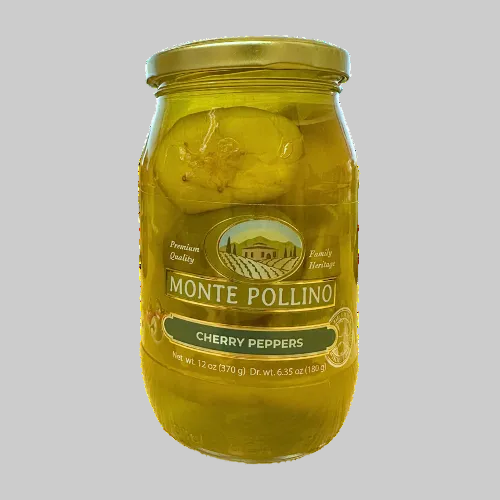 Monte Pollino Whole Cherry Peppers, 12 oz