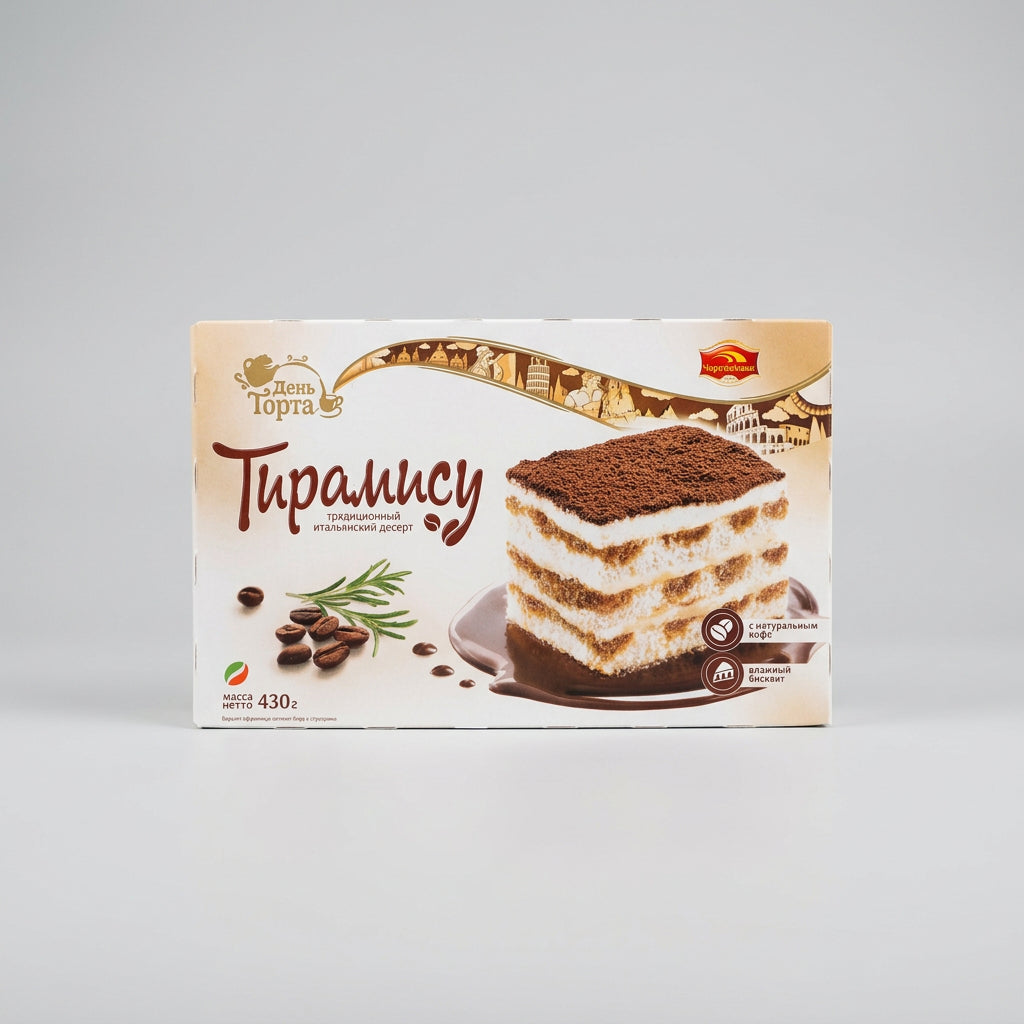 Cheryomushki Den Torta Tiramisu Cake, 430 g