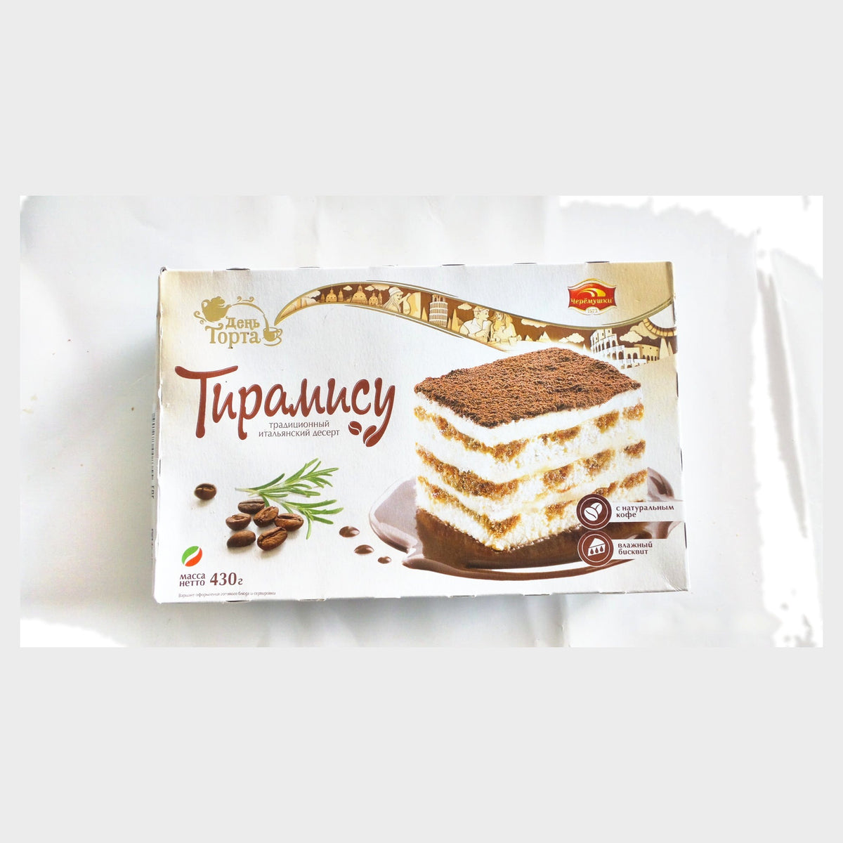Cheryomushki Den Torta Tiramisu Cake, 430 g