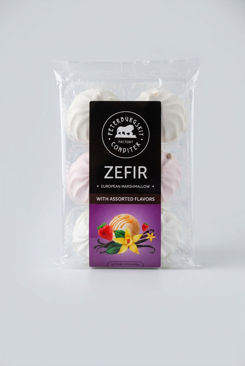 Petersburgskiy Konditer Zefir – European Marshmallow – 310g (Multiple Flavors)