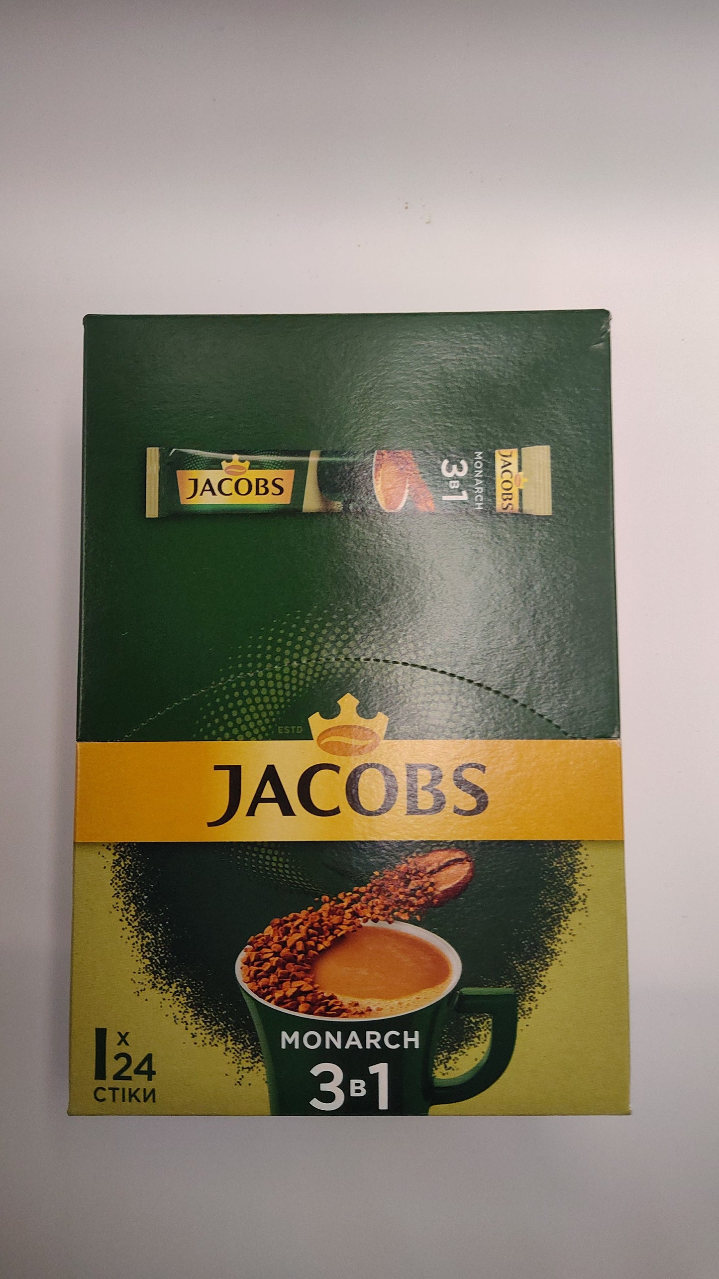 Jacobs Monarch 3-in-1 Coffee Sticks (24 Pack)