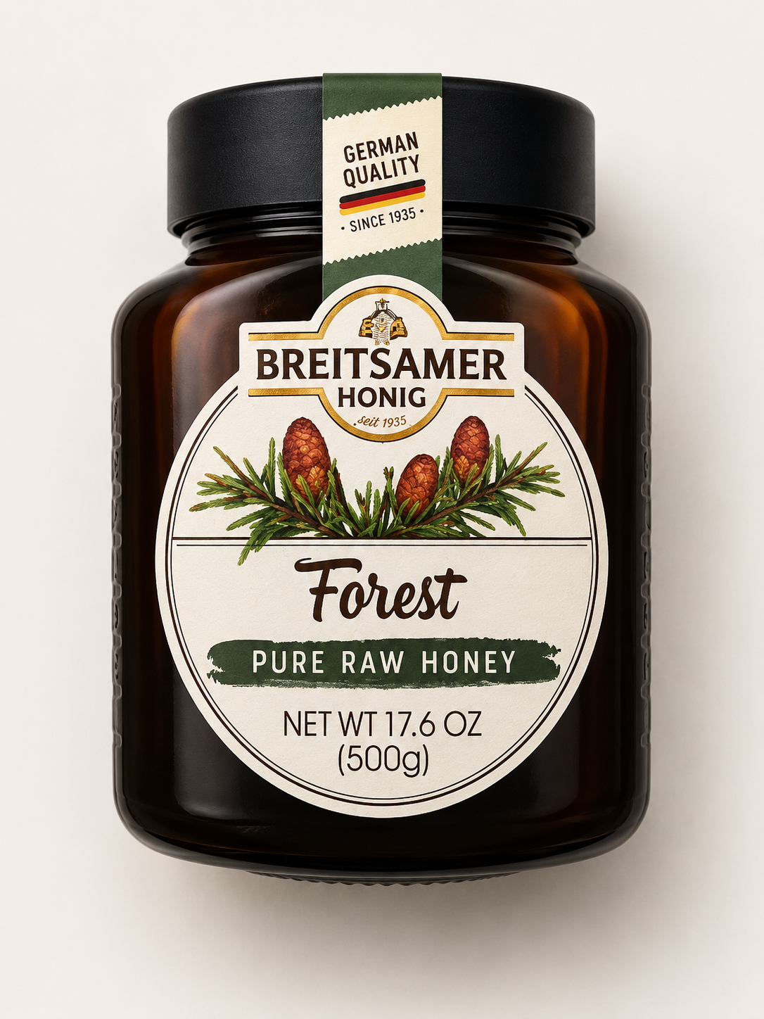 Breitsamer Pure Raw Forest Honey (500g)