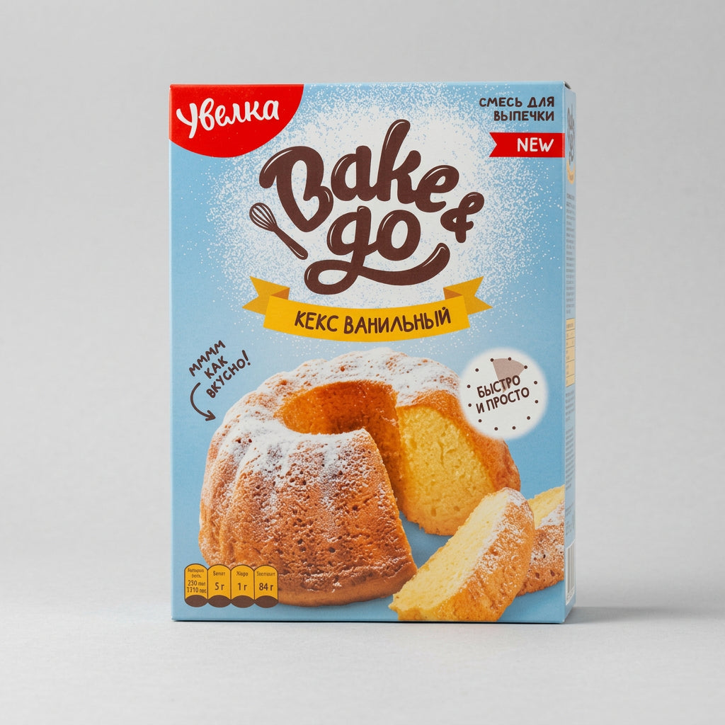 Uvelka Bake & Go Vanilla Cake Mix 500g