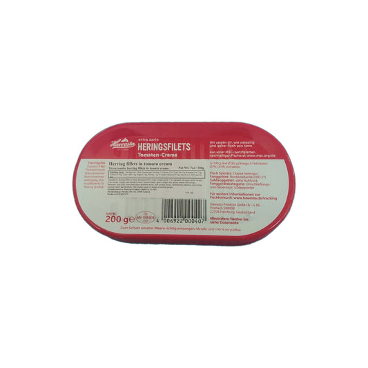 Hawesta Herring Fillets in Tomato Cream, 7.05 oz (200g)