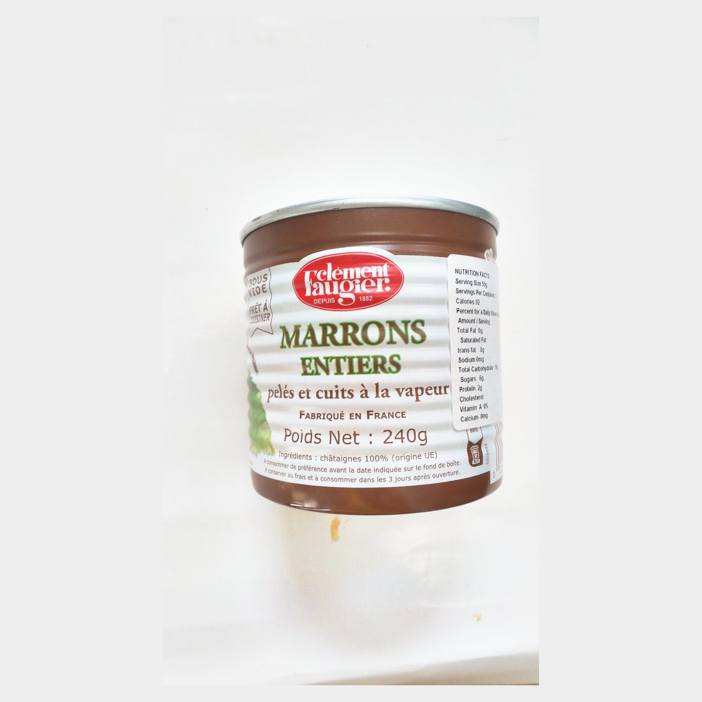 Clément Faugier Marrons Entiers Whole Chestnuts, 240 g