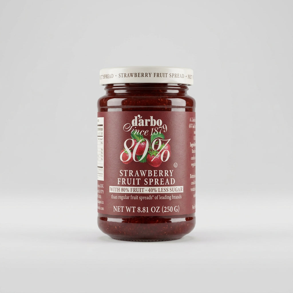 d'arbo 80% Strawberry Fruit Spread, 8.81 oz (250g)