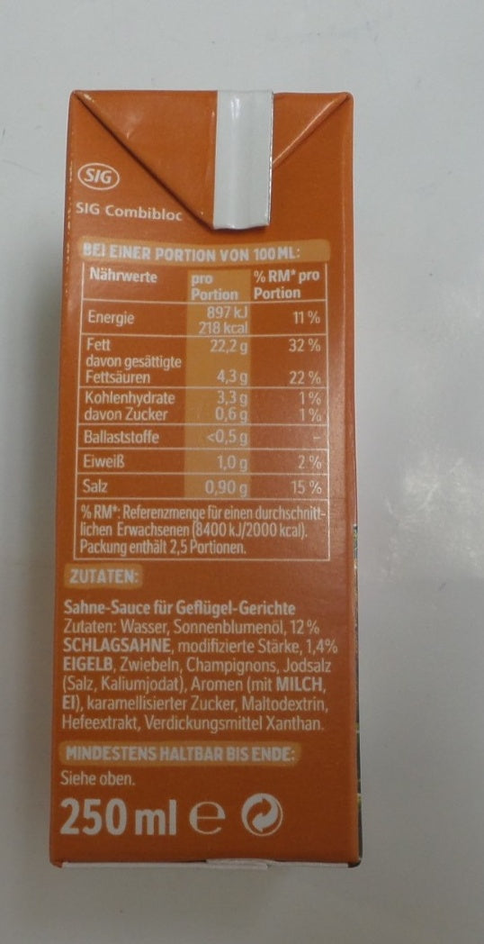 Thomy Les Sauces Poultry / Geflügel, 250 ml