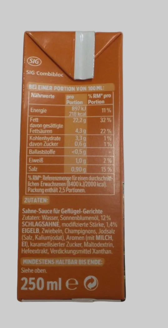 Thomy Les Sauces Poultry / Geflügel, 250 ml