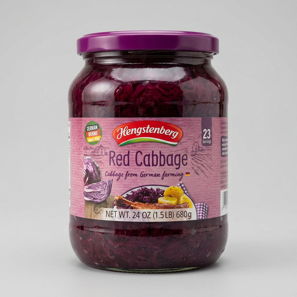 Hengstenberg Red Cabbage / Rotkohl, 24 oz (680g)