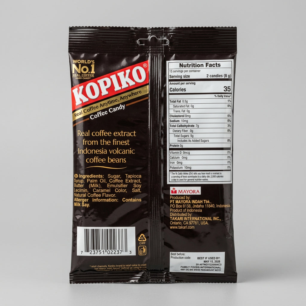 Kopiko Coffee Candy Bag, 4.23 oz (120g)