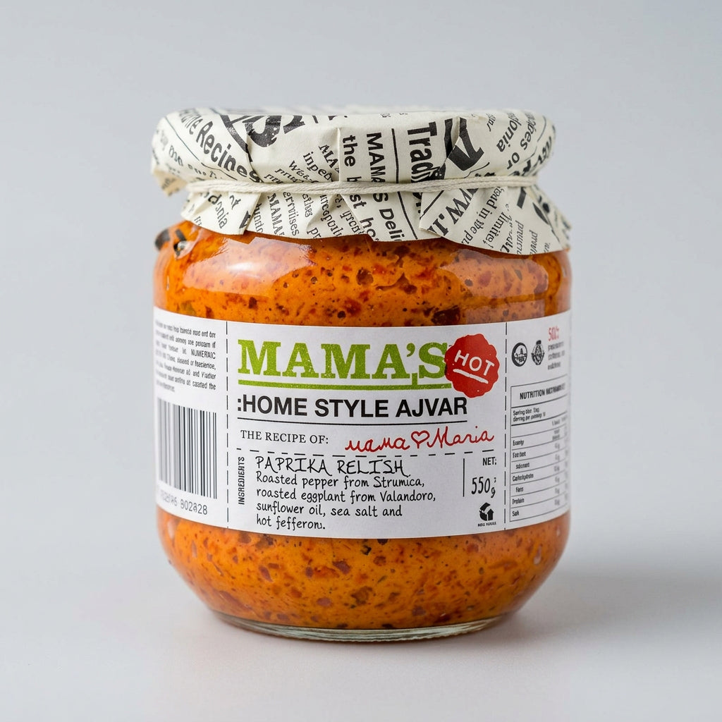 Mama's Ajvar Hot, 19.0 oz (539g)