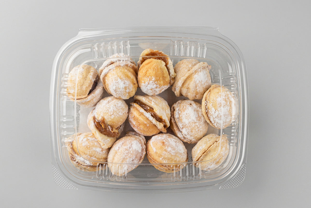 Oreshki Walnut Cookies with Dulce de Leche, Bakery Tray