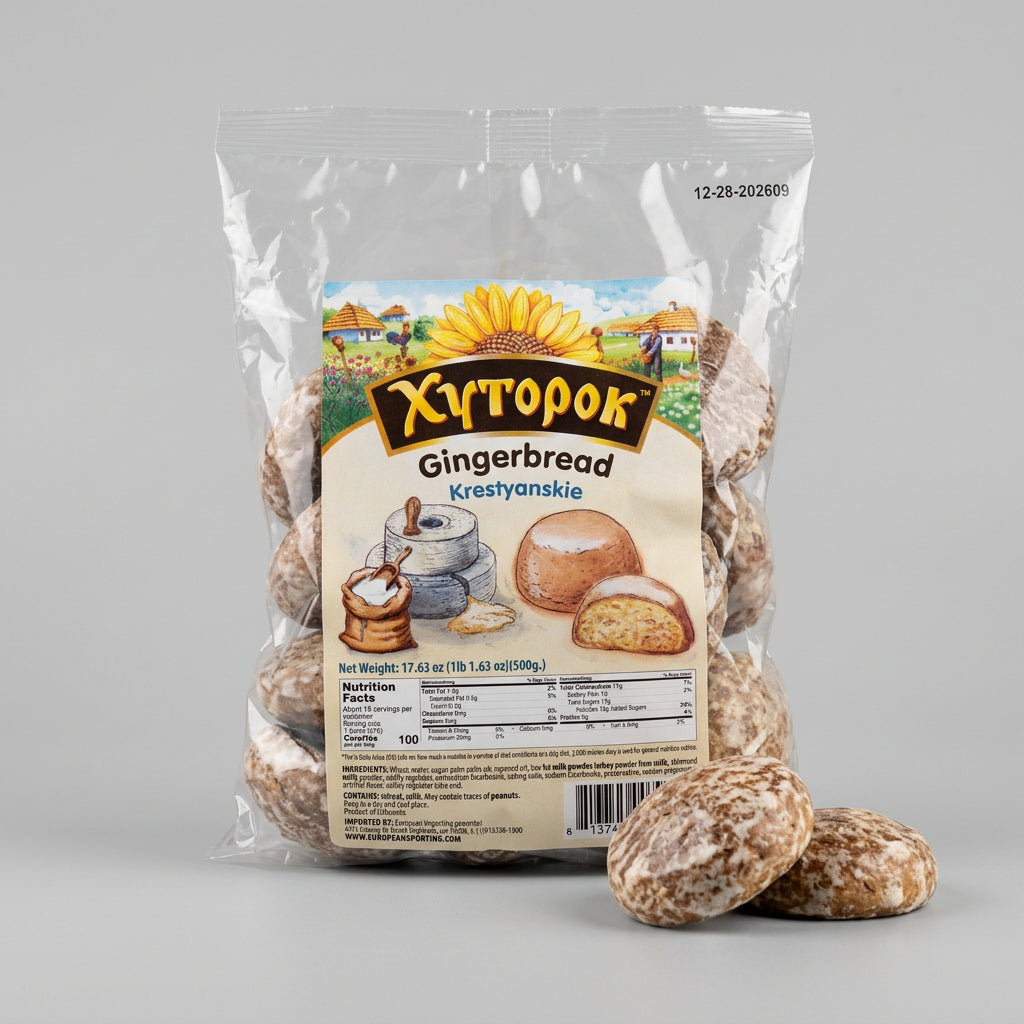 Khutorok Gingerbread Krestyanskie, 17.63 oz (500g)