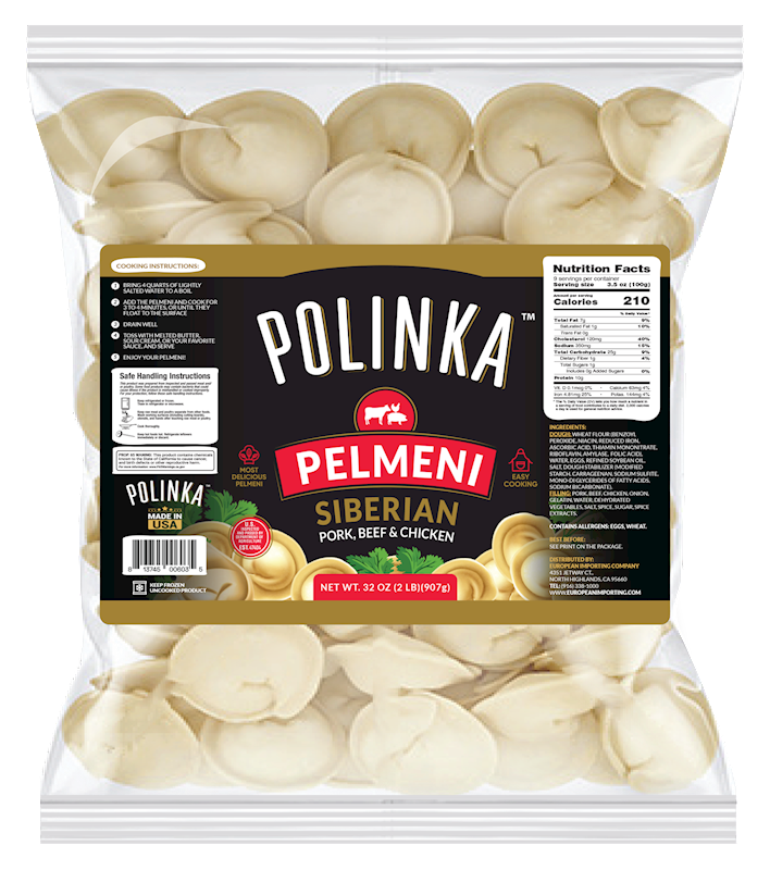 Polinka Siberian Pelmeni, 2 lb (907g)