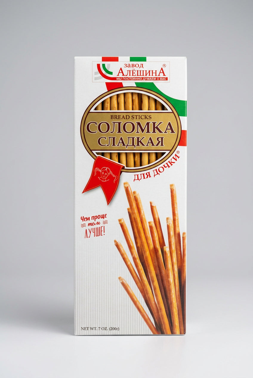 Zavod Alyoshina Sweet Breadsticks, 7 oz (200g)