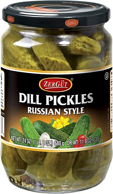 Zer Gut Pickles Dill Russ, 24 oz (680g)
